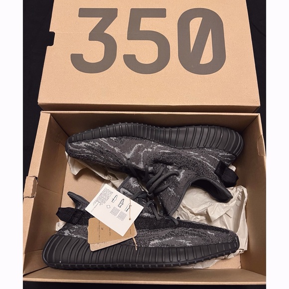 NIB Adidas Yeezy Boost 350 V2 MX Dark Salt Sneakers Size Men